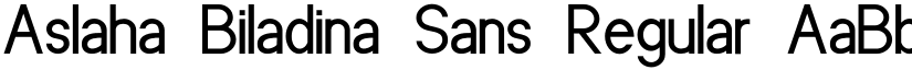 Aslaha Biladina Sans Regular font
