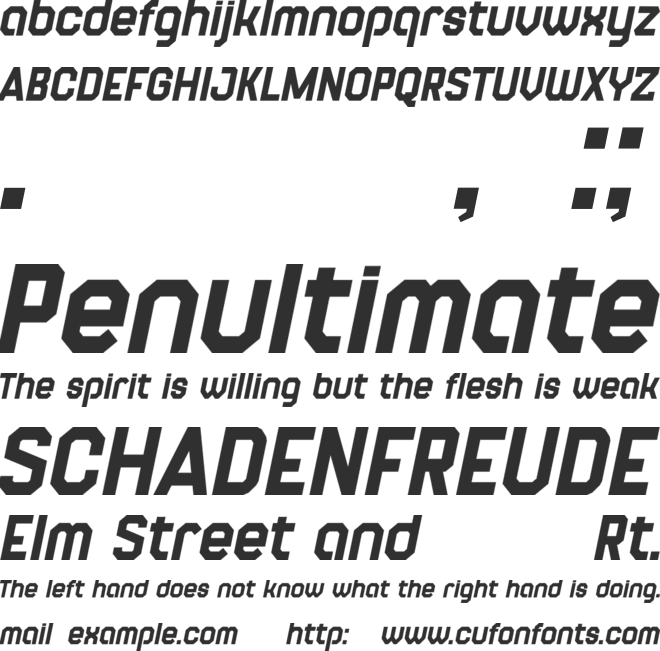 Crafton font preview