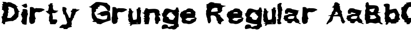 Dirty Grunge Regular font