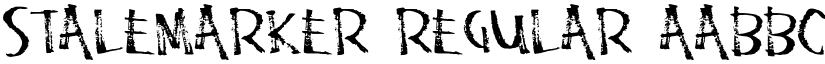 StaleMarker Regular font