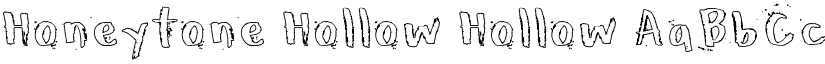 Honeytone Hollow Hollow font