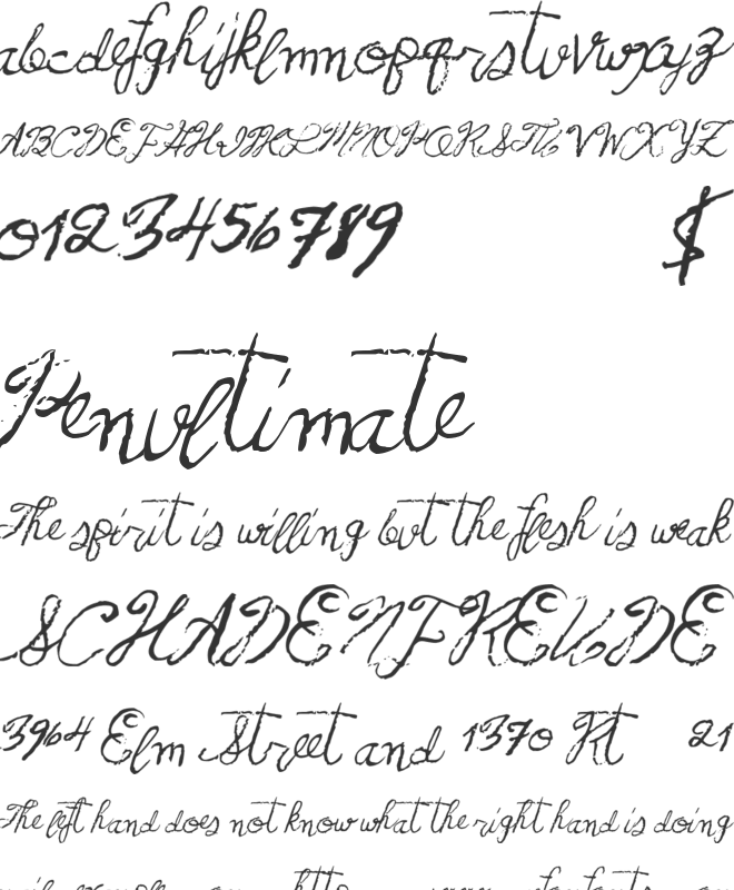 FrenchPirates font preview