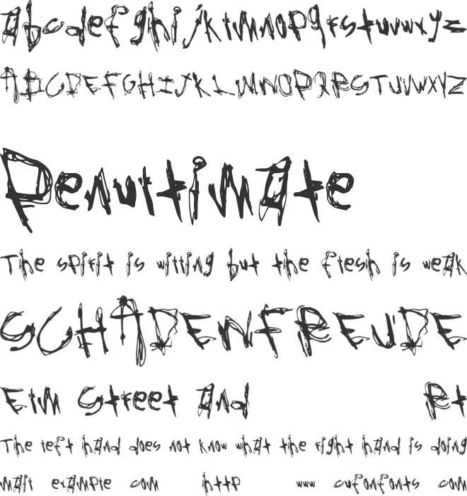 RockBait font preview