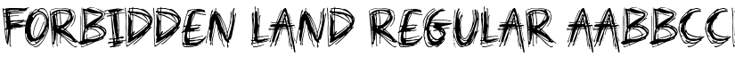 Forbidden Land Regular font