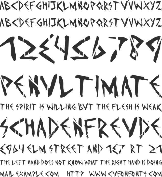 Invaders must die font preview