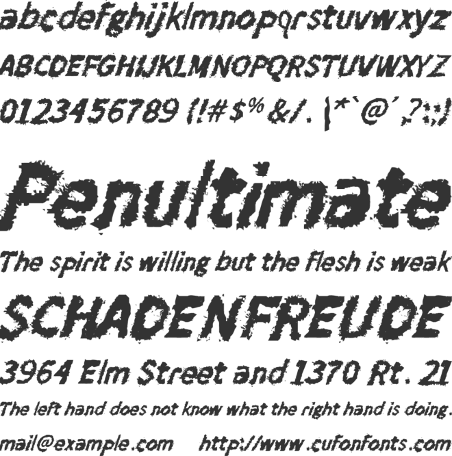 Berduri Sans font preview