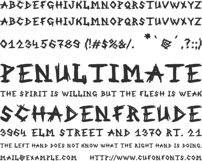 MB-An Old Witch font preview