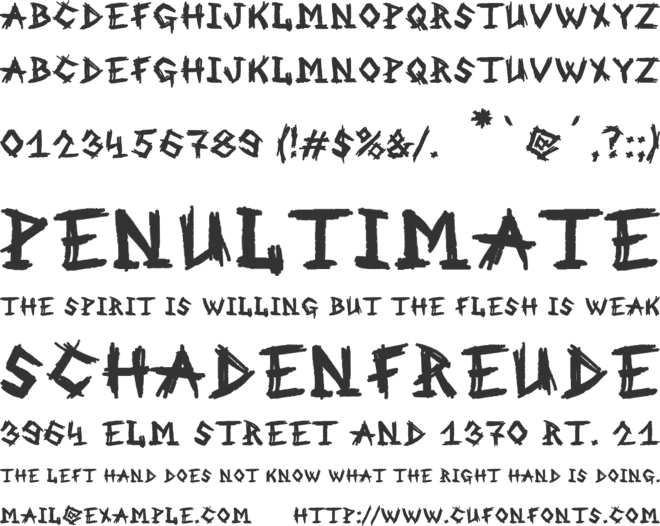 MB-An Old Witch font preview