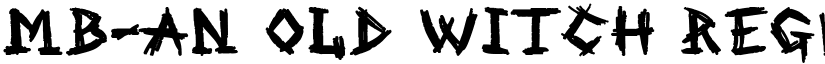 MB-An Old Witch Regular font