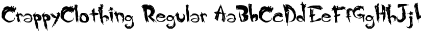 CrappyClothing Regular font