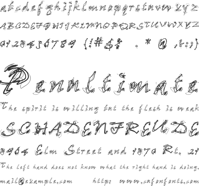 Loose Ends font preview