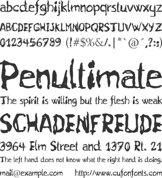 gurunge font preview