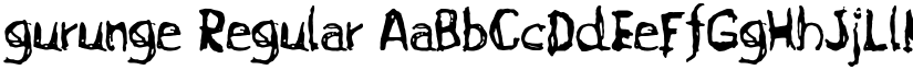 gurunge Regular font