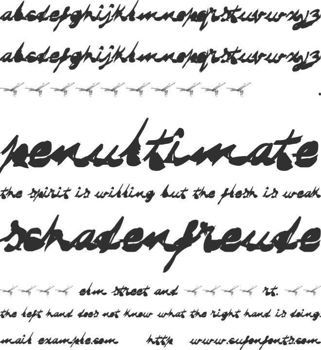 DRAGONFLY font preview