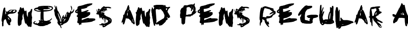 Knives and Pens Regular font