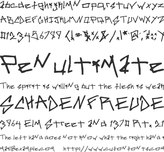 Samarchy font preview