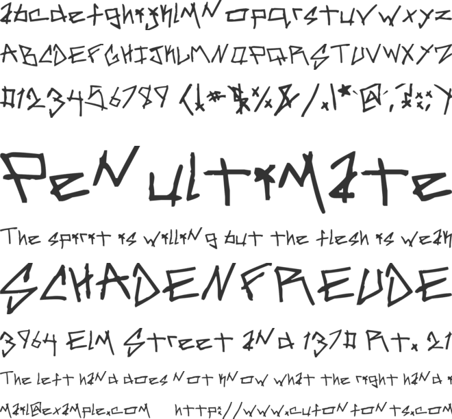 Samarchy font preview