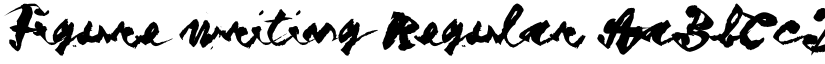 Figure writing Regular font