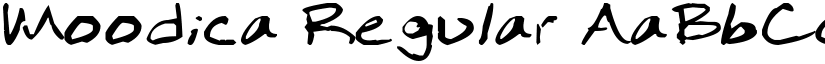 Moodica Regular font