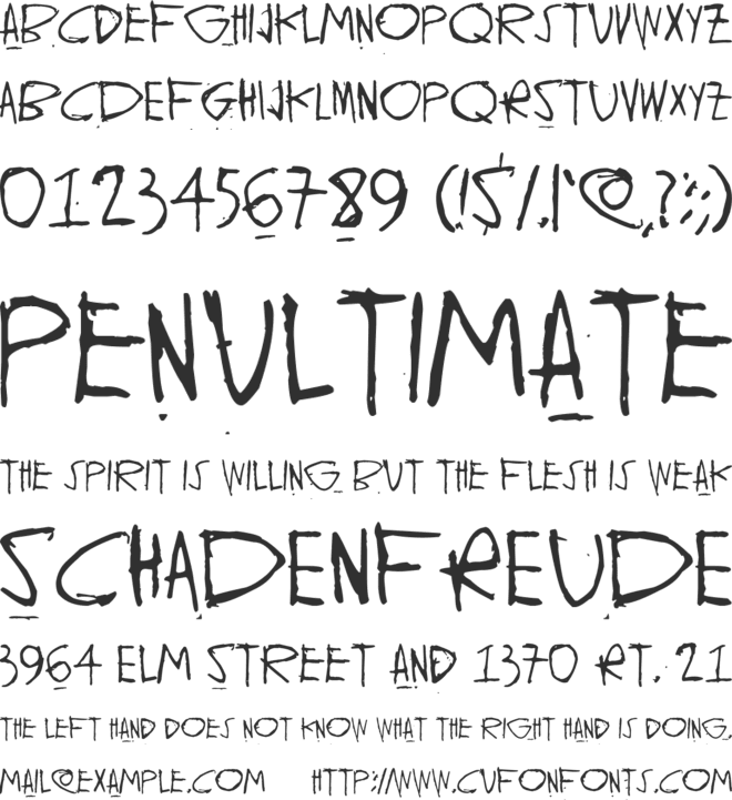 Ghund Ziliag font preview