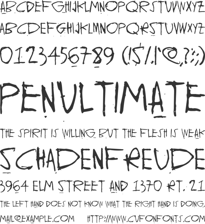 Ghund Ziliag font preview