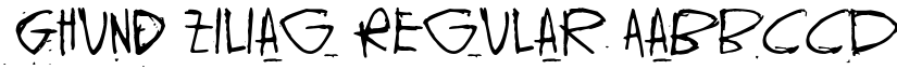 Ghund Ziliag Regular font