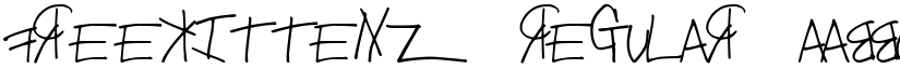 FreeKittenz Regular font