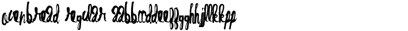 OvenBread Regular font