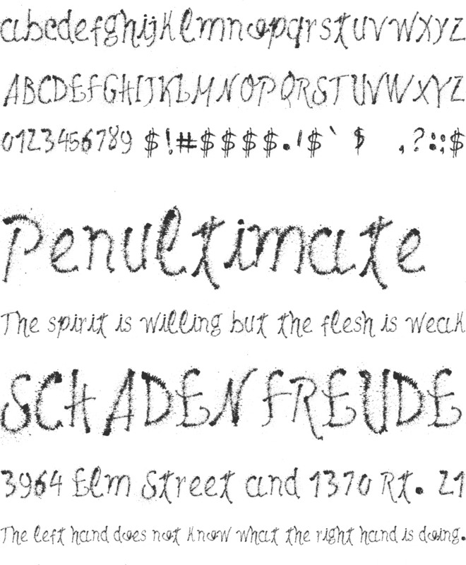Maybe Pollock font preview