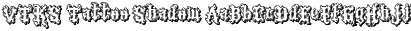 VTKS Tattoo Shadow font