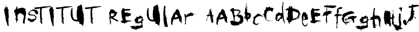 institut Regular font