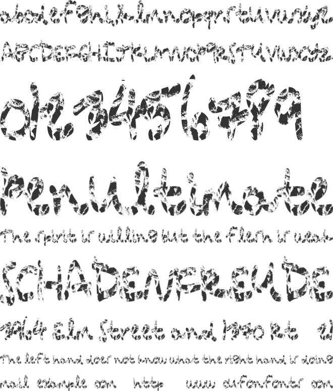 PressureWash font preview