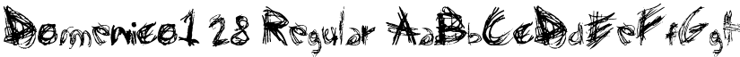 Domenico128 Regular font