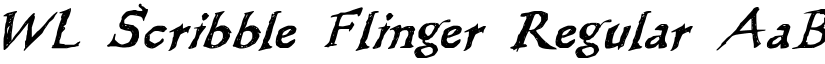 WL Scribble Flinger Regular font