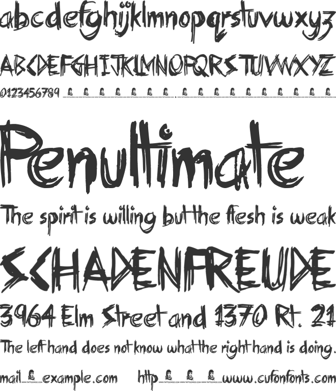 Holiday Blues font preview