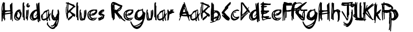 Holiday Blues Regular font