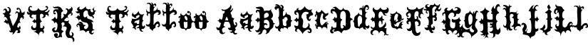 VTKS Tattoo font