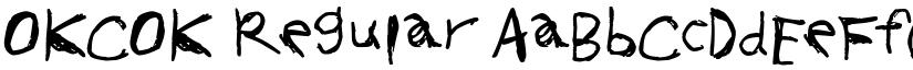 OKCOK Regular font