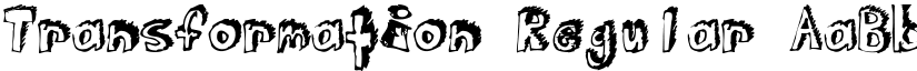 Transformation Regular font