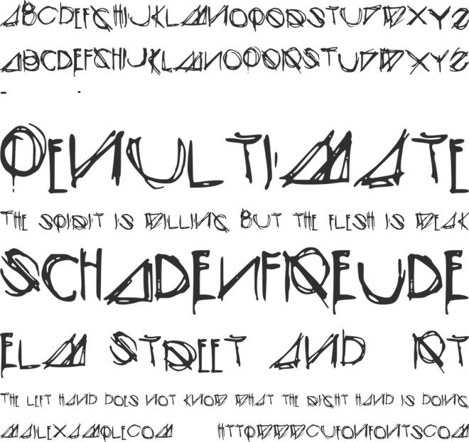 ModernSketch font preview
