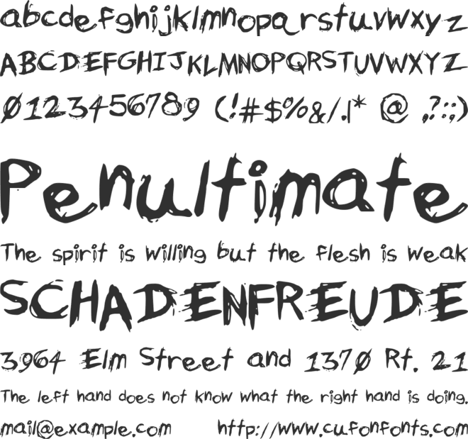 Uncensored font preview