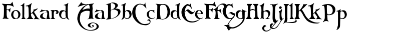 Folkard font