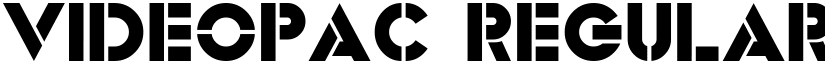 Videopac Regular font