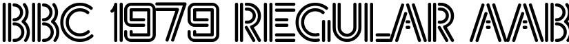 BBC 1979 Regular font