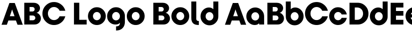 ABC Logo Bold font