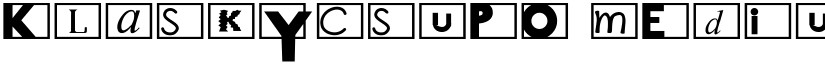 KlaskyCsupo Medium font