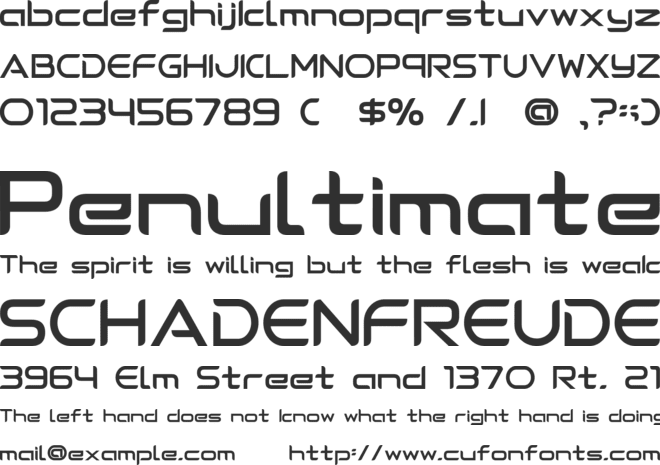 Diebel font preview