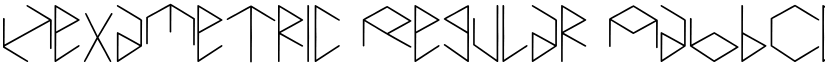 Hexametric Regular font
