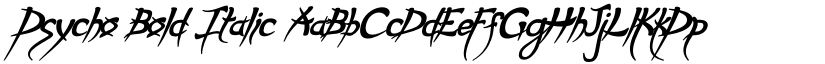 Psycho Bold Italic font