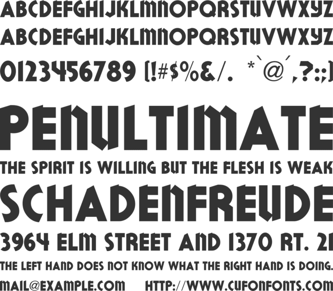 DoubleBillJNL font preview